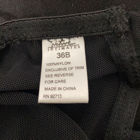 Vintage Black sheer lacy mesh 1-pc lingerie. - Picture 8 of 8